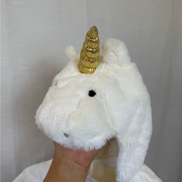 Pottery Barn Kids White and Gold Unicorn Costume - Picture 9 of 10